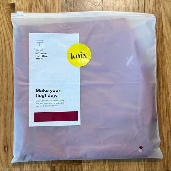 NWT Knix HiTouch High Rise Short Women's Pink CERISE Bike Shorts XXL - Picture 5 of 5